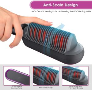 Hair Straightener Iron Brush Straight Hair Straightener
