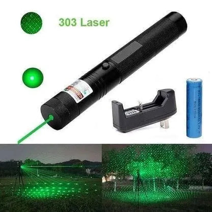 Laser 303 Pro – High-Power Green Laser Pointer with Rechargeable Battery & Safety Lock ⭐⭐⭐⭐⭐ 5.0