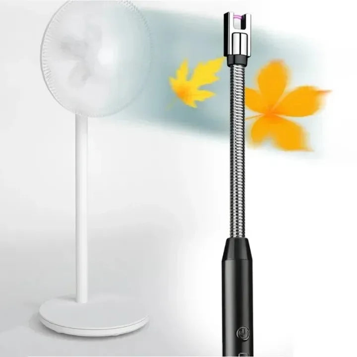 360° Outdoor Kitchen Lighter USB Rechargeable Portable Electronic Lighter Safety Lock Eco