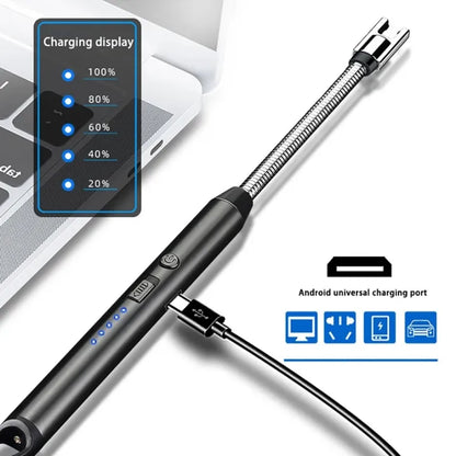 360° Outdoor Kitchen Lighter USB Rechargeable Portable Electronic Lighter Safety Lock Eco